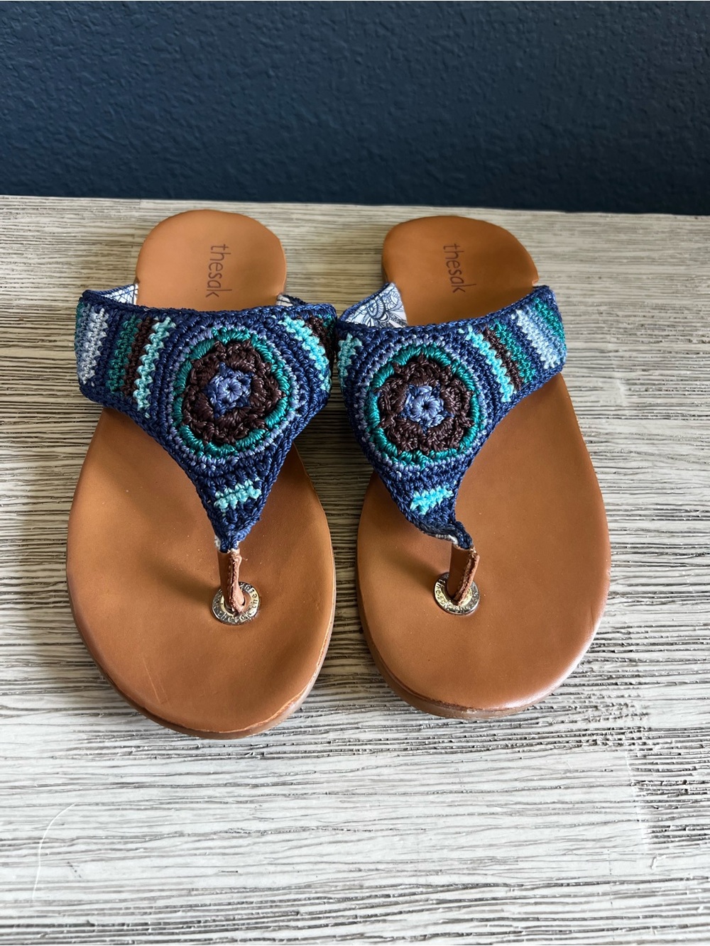 The Sak Shana Hand Crochet Thong Sandals